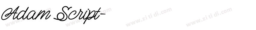 Adam Script字体转换
